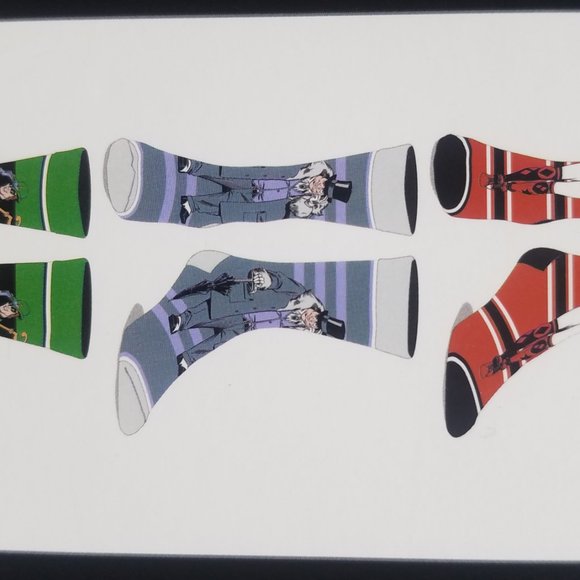 batman men casual crew socks with harley quinn - Picture 5 of 6